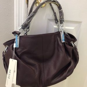 NWT Leather shoulder/crossbody purse